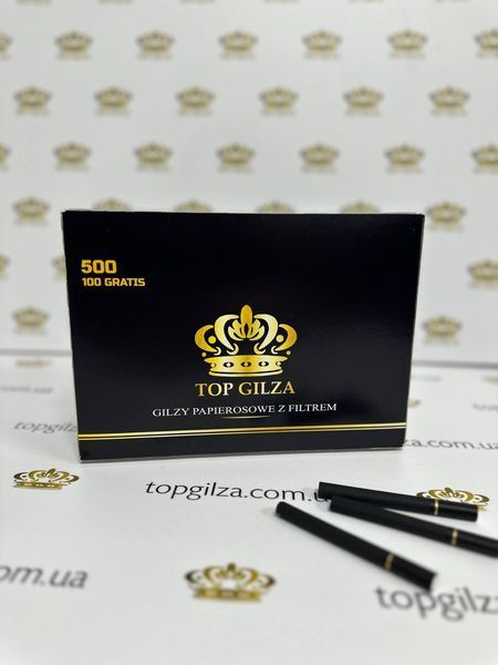 Черные сигаретные гильзы TOP GILZA King Size Filter Tubes 500 шт купить в 【TOPGILZA.com.ua】