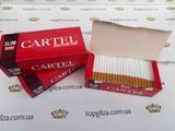 Цигаркові гільзи Cartel Slim Filtered Tubes RED 200 штук купити у 【TOPGILZA.com.ua】