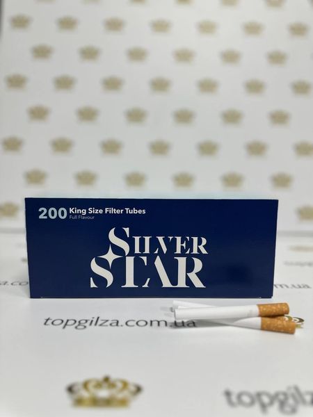 Ящик цигаркових гільз Silver Star King Size Filter Tubes 50 блоків по 200 шт купити у 【TOPGILZA.com.ua】