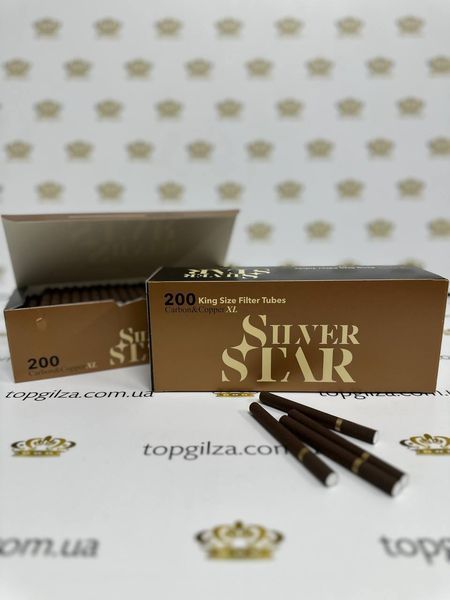 Сигаретные гильзы Silver Star King Size Filter Tubes Copper Edition 200 шт купить в 【TOPGILZA.com.ua】