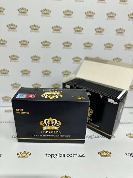 Ящик черных сигаретных гильз TOP GILZA King Size Filter Tubes 20 блоков по 500 шт купить в 【TOPGILZA.com.ua】